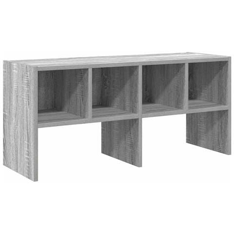 Scarpiera Impilabile Grigio Sonoma 89,5x30x40 cm - Foto 1