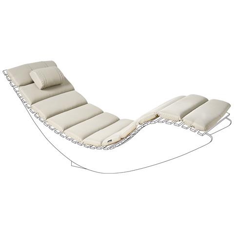 Cuscino Per Sdraio Brescia Premium 180 X 60 Cm Tortora - Foto 2