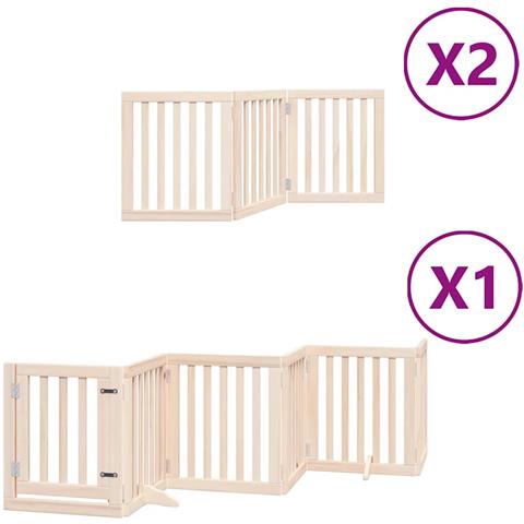 Cancello per Cani Porta Pieghevole 12 Pannelli 300 cm in Pioppo - Foto 1
