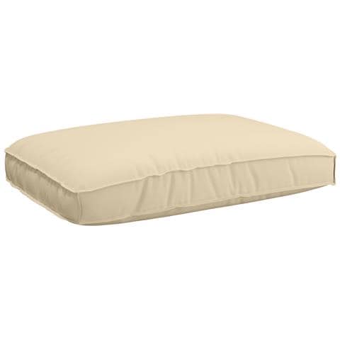 Cuscino per seduta pallet Beige 120 x 80 x 12 cm Tessuto Oxford - Foto 1