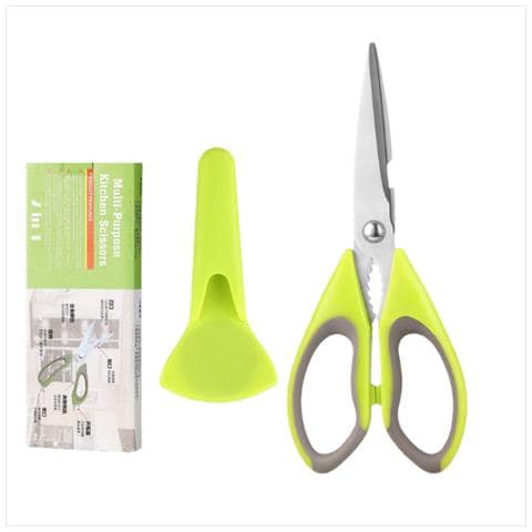Forbici Da Cucina Multifunzione In Acciaio Inox Per Ossa Di Pollo Green - Foto 1