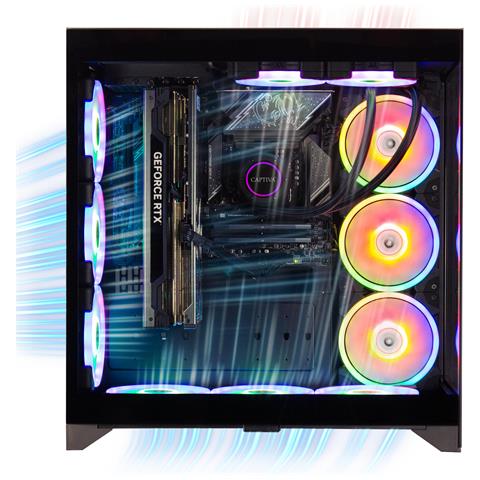 93459 PC /stazione di lavoro AMD Ryzen™ 9 9950X3D 64 GB DDR5-SDRAM 4 TB SSD NVIDIA GeForce RTX 5090 Windows 11 Home Nero - Foto 2
