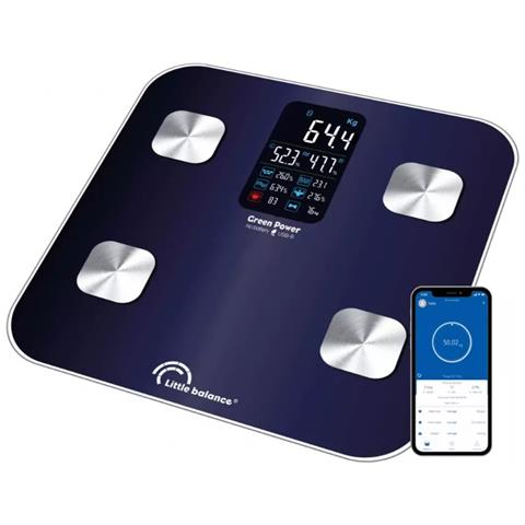 Bilancia Per La Composizione Corporea Connessa 180kg / 100g Blu - 8661 - Foto 2