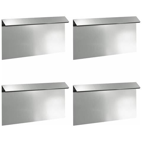 Recinto per lumache 4 pcs Argento 50 x 3,5 x 25 cm - Foto 1