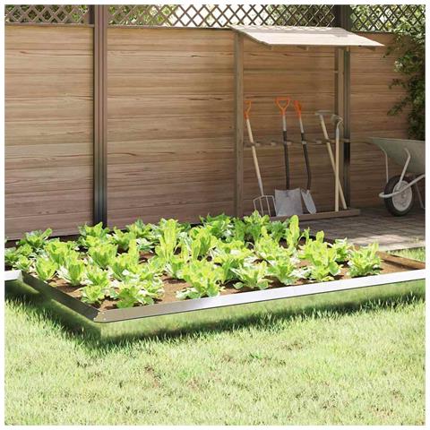 Recinto per lumache 4 pcs Argento 50 x 3,5 x 25 cm - Foto 2