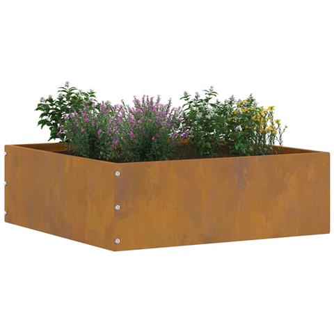 Bordura per Prato 6 pcs Ruggine 40 x 40 x 13 cm - Foto 2