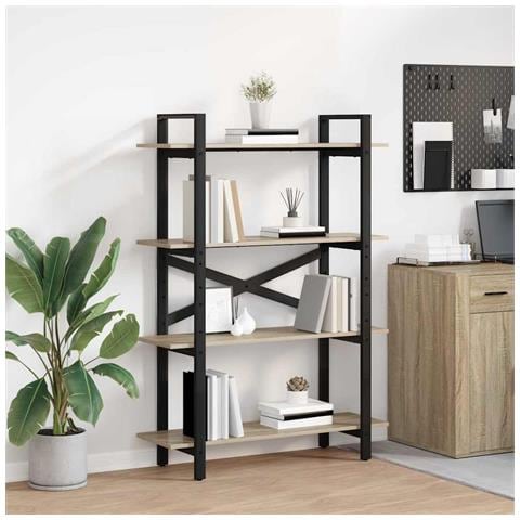 Libreria Rovere Sonoma 100 x 33,5 x 140 cm Legno multistrato - Foto 2