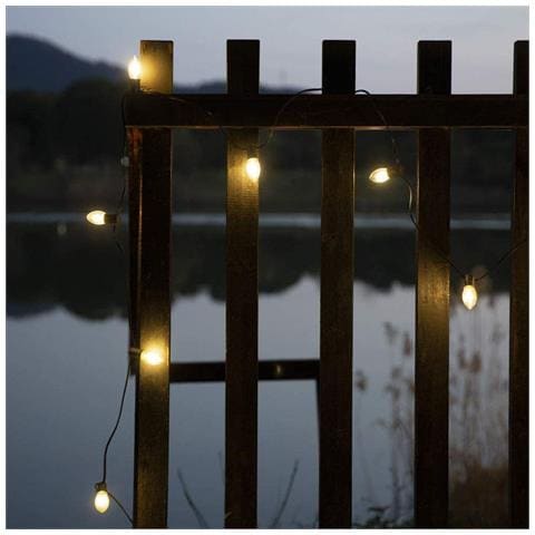 Catena Luminosa 10m E12 Con Lampadine Trasparenti - Perfetta Per Halloween, Esterni E Feste - Foto 2