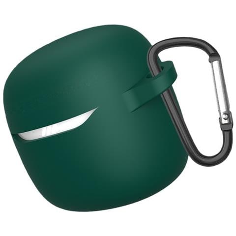 Custodia Protettiva In Silicone Compatibile Con Jbl Tune Flex 2 - Cover Anti-caduta Per Auricolari Green - Foto 2