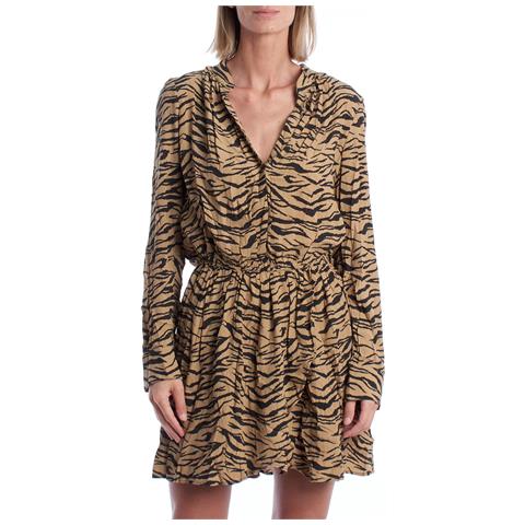 Abito Corto Stampato Da Donna Wwdr01157 - Foto 1