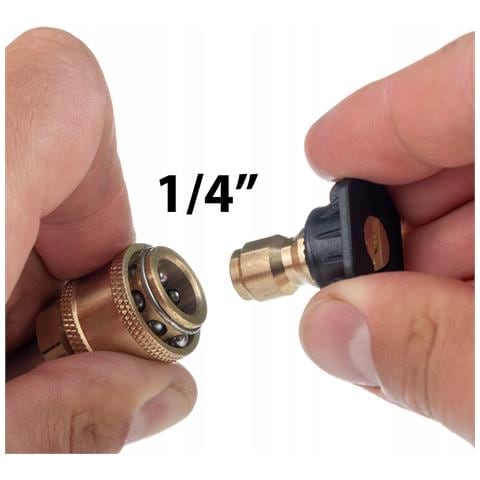 Adattatore In Ottone Tr22 Easylock - Compatibile Con Idropulitrici Kärcher Hd Hds | Attacco Rapido 1/4"" | Per Schiumogeni E Accessori - Foto 5