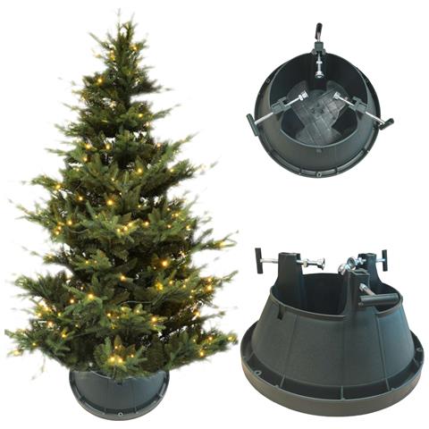 Base albero di Natale, solida, grande, per albero fino a 2,0 m, base verde - Foto 4