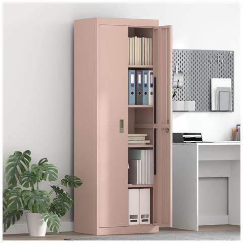 Armadio Rosa 60 x 40 x 180 cm Acciaio - Foto 2