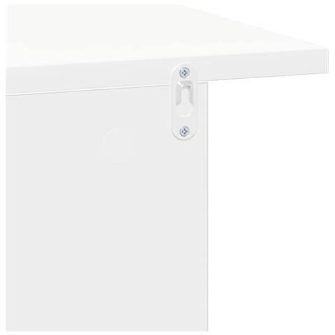 Comodino Bianco 40 x 30 x 25 cm Legno multistrato - Foto 9