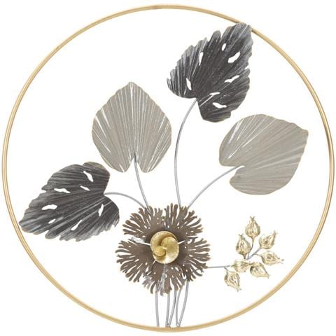 Decorazione In Metallo 3d Fiori 29-multicolore-metallo-65,4x4,4x65,4 Cm - Foto 1