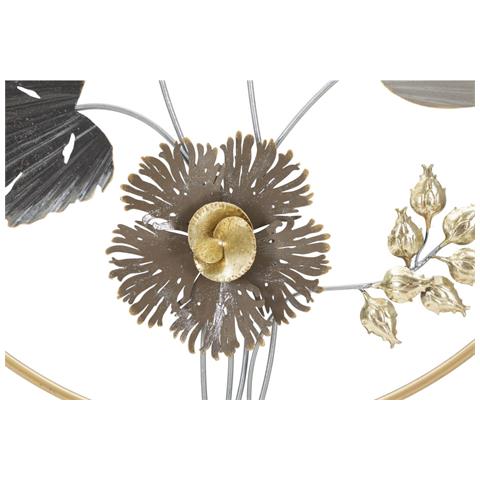 Decorazione In Metallo 3d Fiori 29-multicolore-metallo-65,4x4,4x65,4 Cm - Foto 2