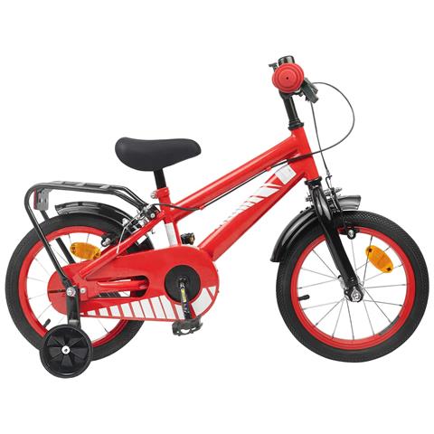 Bicicletta per Bambini 12 Pollici per bambini di 2-4 anni Rosso - Foto 1