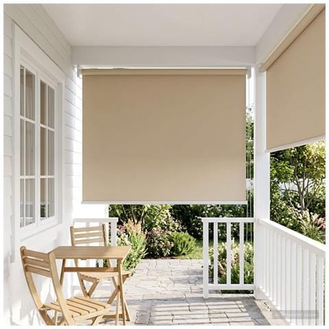 Voletta a rullo con protezione UV Beige 60 x 140 cm Poliestere - Foto 2