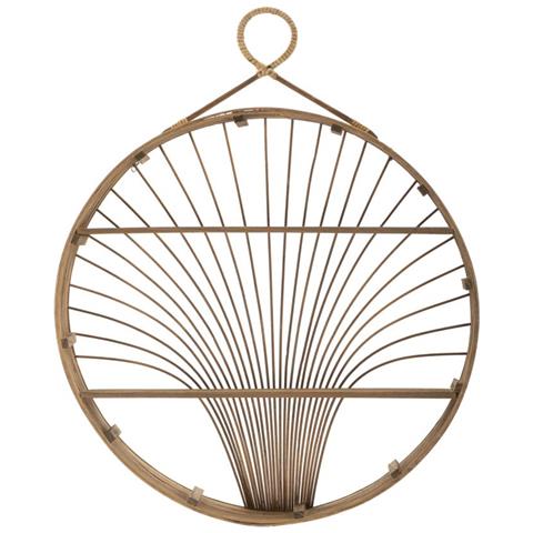 Bacheca Fuji In Rattan Naturale Da Parete — 60,5x10,5x76 Cm - Foto 1