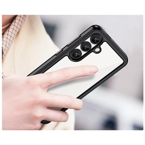 Samsung Galaxy S25 Custodia In Silicone ""outer Space Case"" Con Bordo In Gel - Nera - Foto 7