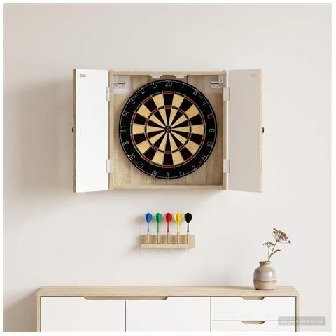 Armadio per Dartboard BREDA Rovere Sonoma 52,5 x 10,5 x 53,5 cm - Foto 2