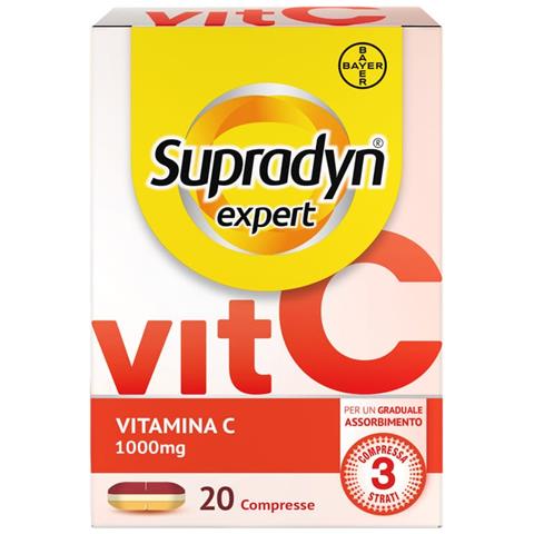 Supradyn Expert Vitamina C 1000mg Sistema Immunitario, 20 Compresse Assorbimento Graduale - Foto 1