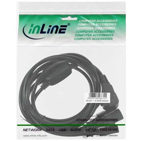 cavo alimentazione elettrica spina cee 77 (schu. ko.) a 90 a 3x presa vde c13, nero, 1,8m - Foto 2