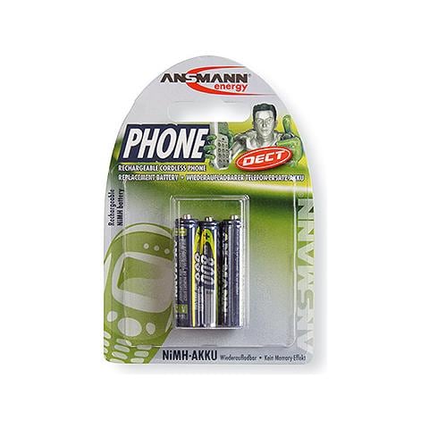 800 mAh DECT, 800 mAh, Nichel-idruro di metallo (NiMH) , 1,2V, 10,5 x 10,5 x 44,5 mm, AAA - Foto 1