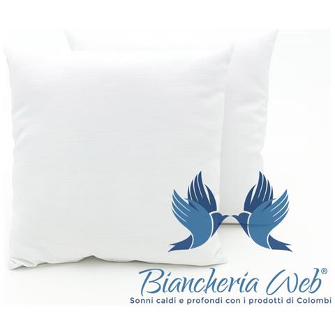 Coppia Cuscini Arredo Imbottiti Tessuto Ottoman In Tinta Unita Colore Bianco 25 40x40 Bianco 25 - Foto 2