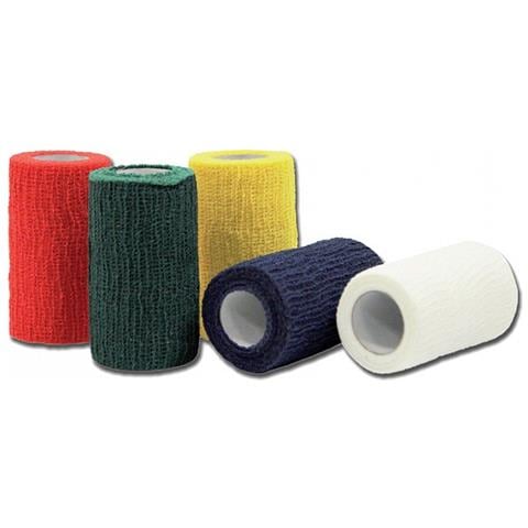 BENDA ELASTICA COESIVA - 4 m x 10 cm - rossa - Foto 2