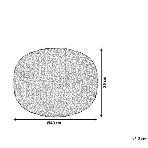 Pouf Poggiapiedi In Tessuto Nero 40 X 25 Cm Conrad - Foto 44