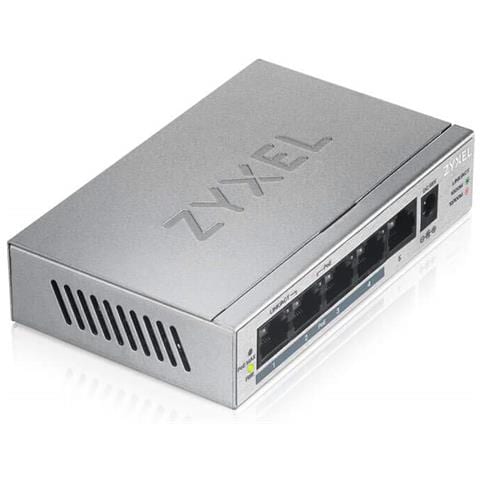 Switch GS1005HP 5 Porte Gigabit Ethernet 10 / 100 / 1000 Mbps RJ45 con 4 Porte Ethernet PoE Unmanaged - Foto 2
