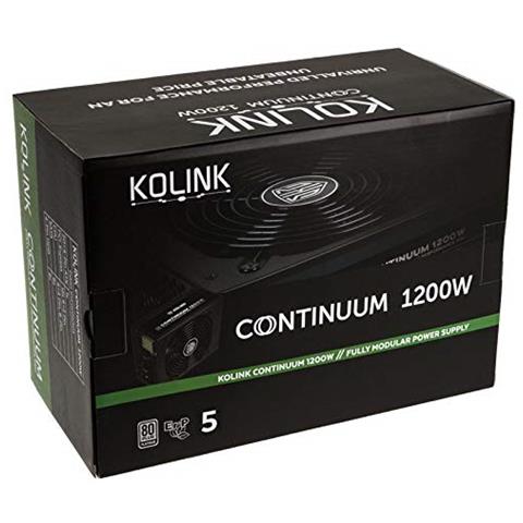 Alimentatore PC Continuum 80 PLUS Platinum ATX 2.4 1200W Colore Nero - Foto 7