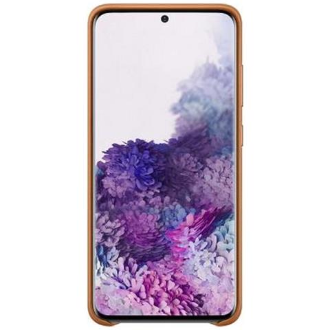 Custodia Leather Cover Ef-vg980laegeu Per Galaxy S20 Sm-g980 Marrone - Foto 8