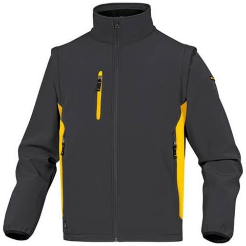 Giacche Da Lavoro Mysen 2 Con Zip - 5 Tasche - Maniche Staccabili Grigio-giallo - Xxl - Myse2gjxx - Foto 1