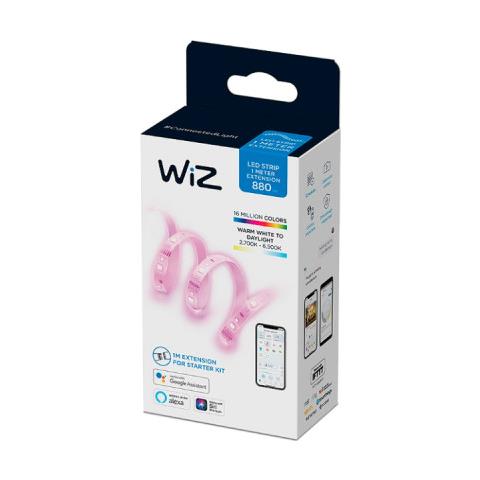 Striscia Led Wifi, Estensione, Luce Bianca O Colorata Dimmerabile, 1 M, 20w, Tecnologia Spacesense, Controllo Vocale - Foto 2