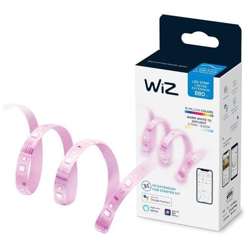 Striscia Led Wifi, Estensione, Luce Bianca O Colorata Dimmerabile, 1 M, 20w, Tecnologia Spacesense, Controllo Vocale - Foto 1