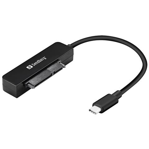 Sandberg 136-37 Contenitore Di Unitãƒæ’ã‚â  Di Archiviazione Box Esterno Hdd/ssd Nero 2.5 (usb-c To Sata Usb 3.1 Gen.2 - - Foto 3