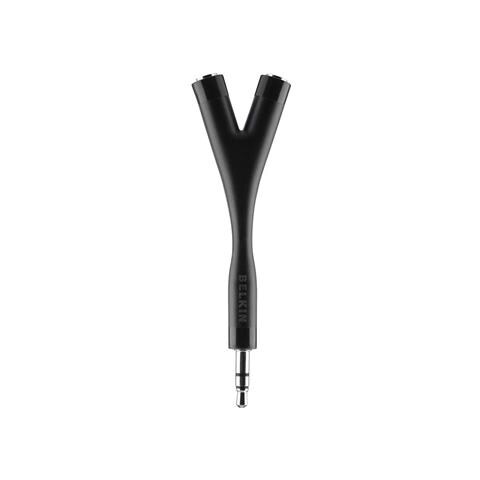 AV10093BT, 2x3.5mm, 1x3.5mm, Maschio / femmina, Nero - Foto 1