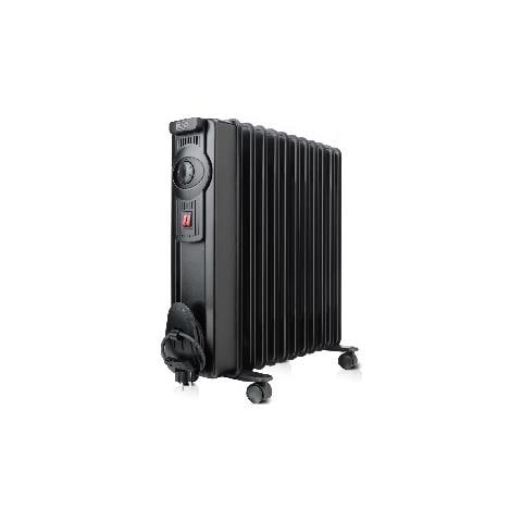 Radiatore a Olio con Termostato Potenza 1500 Watt Colore Nero - Foto 1