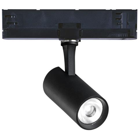 Proiettore Fox Alluminio-materie Plastiche Nero Led 8w 3000k Luce Calda 1-10v - Foto 1