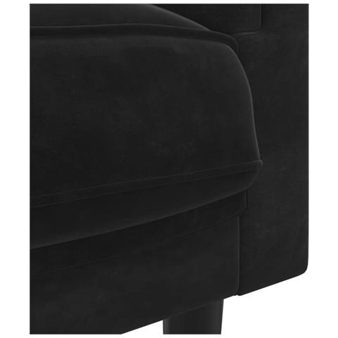 Poltrona Con Cuscino Nero In Velluto - Foto 2
