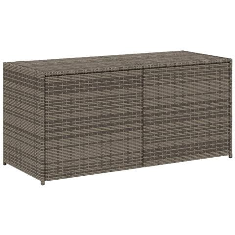Contenitore Da Giardino Grigio 283l In Polyrattan - Foto 1