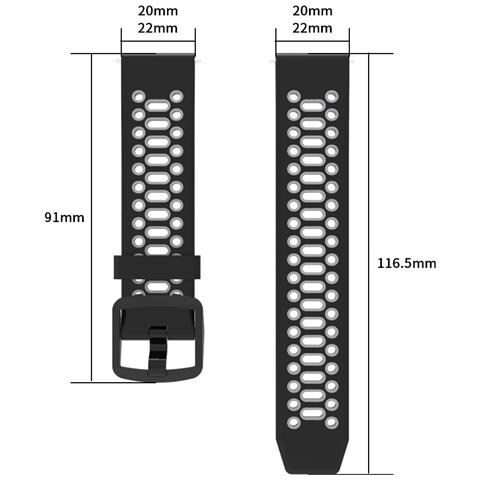 Cinturino Orologio Sportivo Per Coros Pace 3/apex 42mm /apex 2 Pro /apex Pro, 22mm Coros Pace 3 - Foto 3