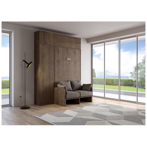 Letto 120 Sofà Kentaro Noce Con Colonna - Pensile Vasistas - Pensile Sopra Colonna  (alessia 20) - Foto 5