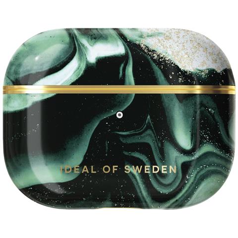 Cover Per Airpods Pro 2 Effetto Marmo Elegante Golden Olive Marble, Verde Scuro - Foto 2