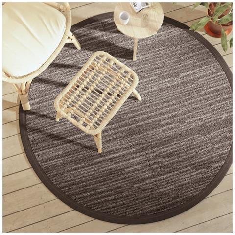 Tappeto Da Esterno Marrone 160 Cm In Pp - Foto 1