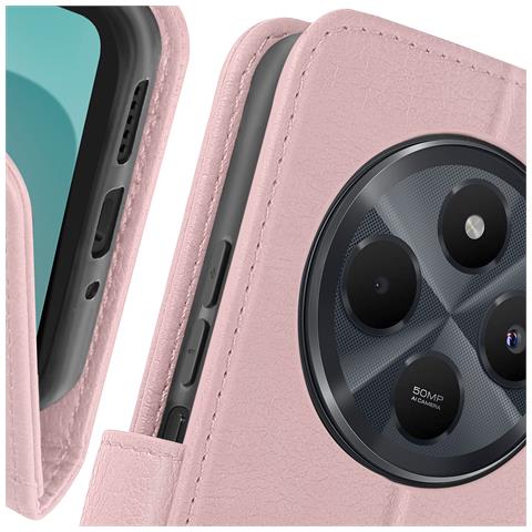 Custodia Per Xiaomi Redmi 14c Copertina Portafoglio E Supporto Video - Foto 2