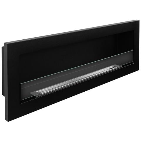 Camino A Bioetanolo Da Incasso Parete Biocamino 120x40 Livorno 120 Nero - Foto 5