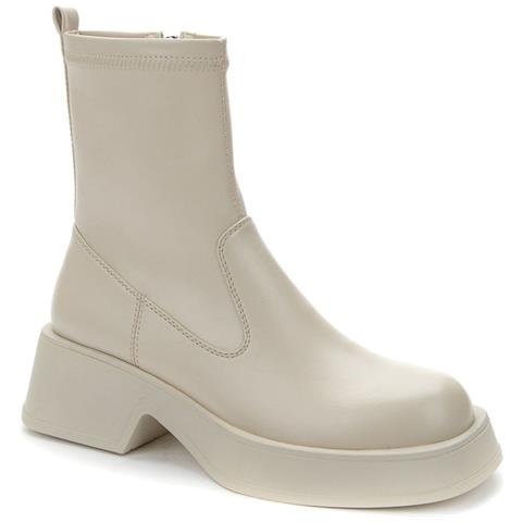 Beige Casual Closed Booties Stivaletti Sintetico E Tessile Scarpe Donna Beige Eu 36, 938081/03-03 - Foto 1